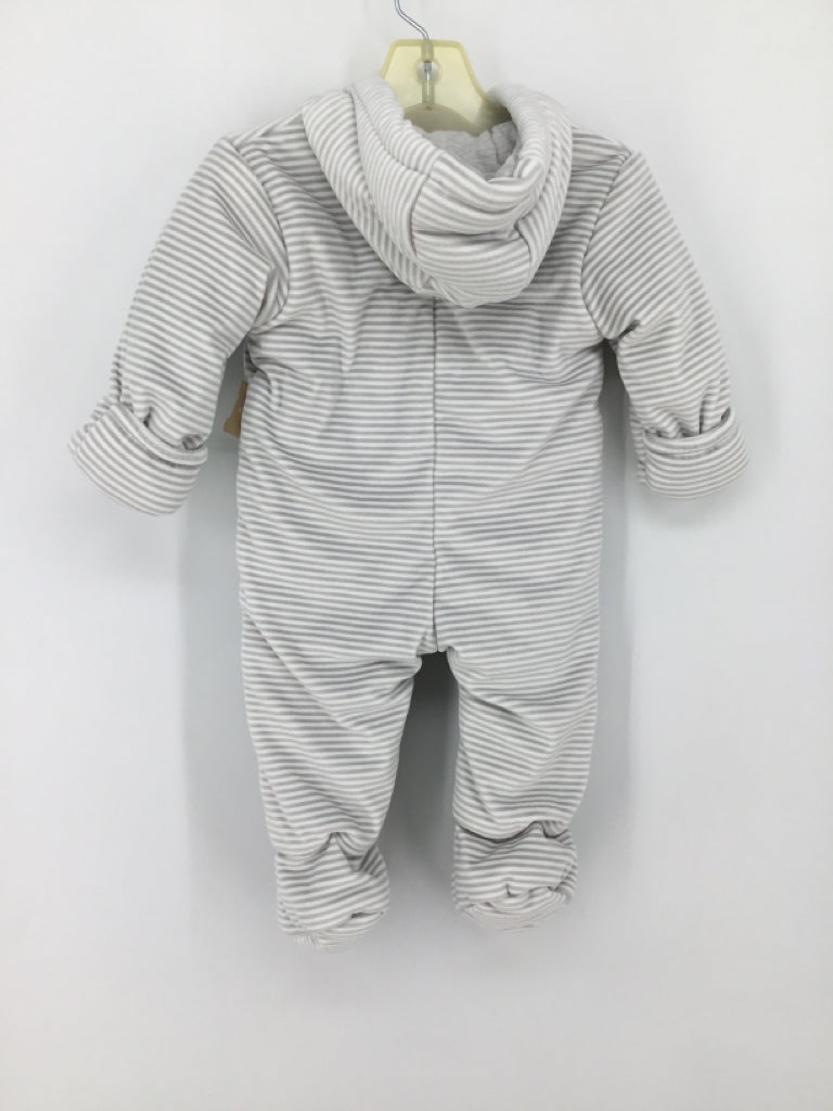 M&S Baby Child Size 3-6 Months Gray Stripe Outerwear - boys