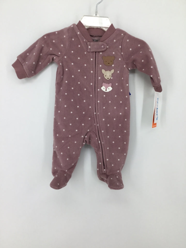 Just One You Made by Carters Child Size Newborn Purple Sleepers