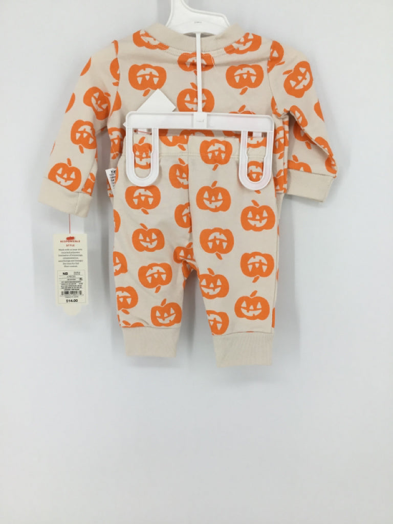 Cat & Jack Child Size Newborn Orange Halloween Outfit