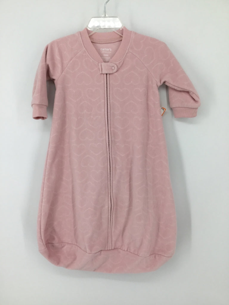 Carter's Child Size 3-6 Months Pink Sleepers