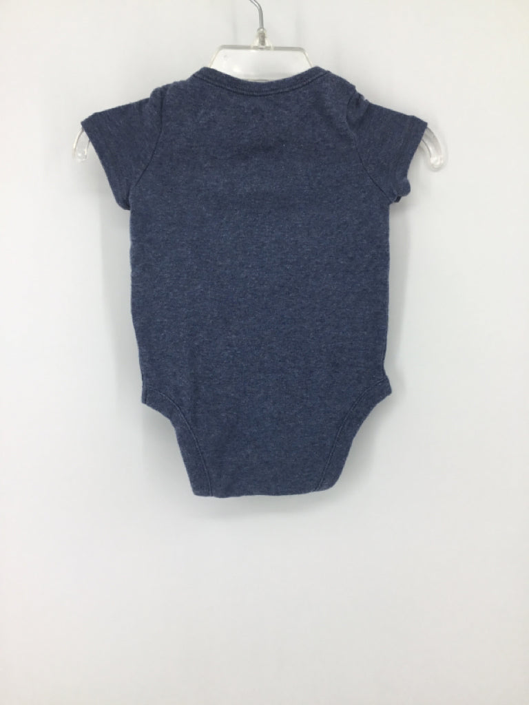 Baby Gap Child Size 0-3 Months Blue Onesie