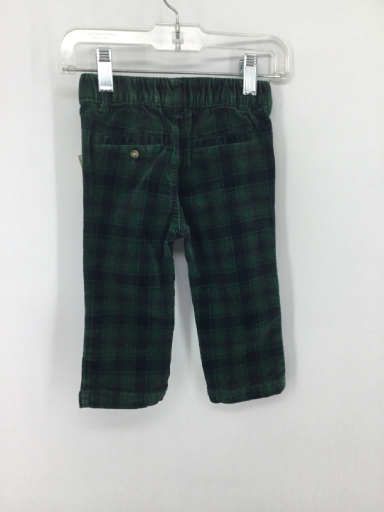 Cat & Jack Child Size 12 Months Green Plaid Pants - boys