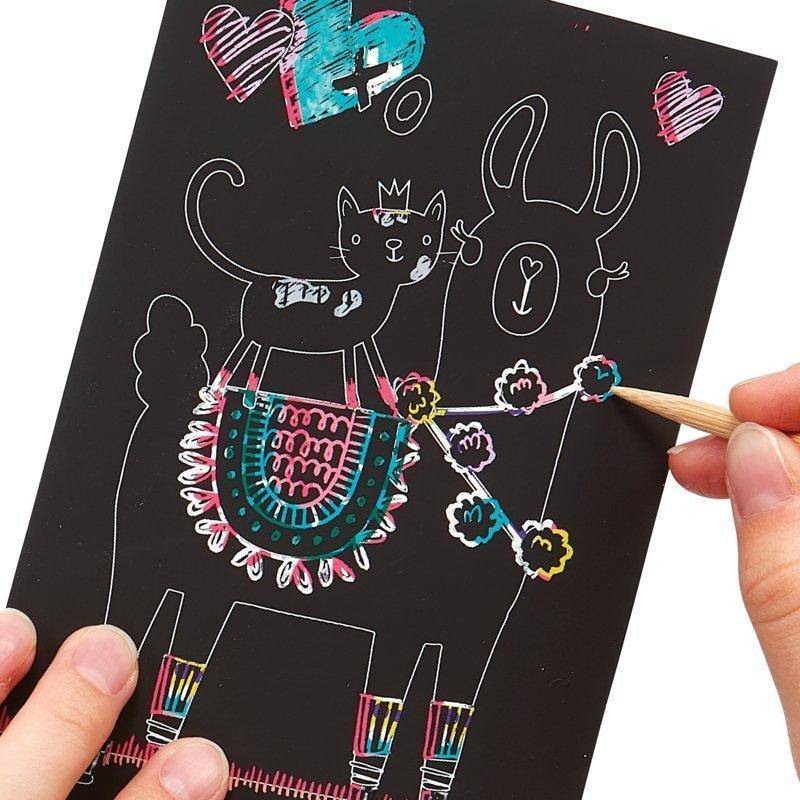 Ooly Funtastic Friends Scratch and Scribble Art Kits