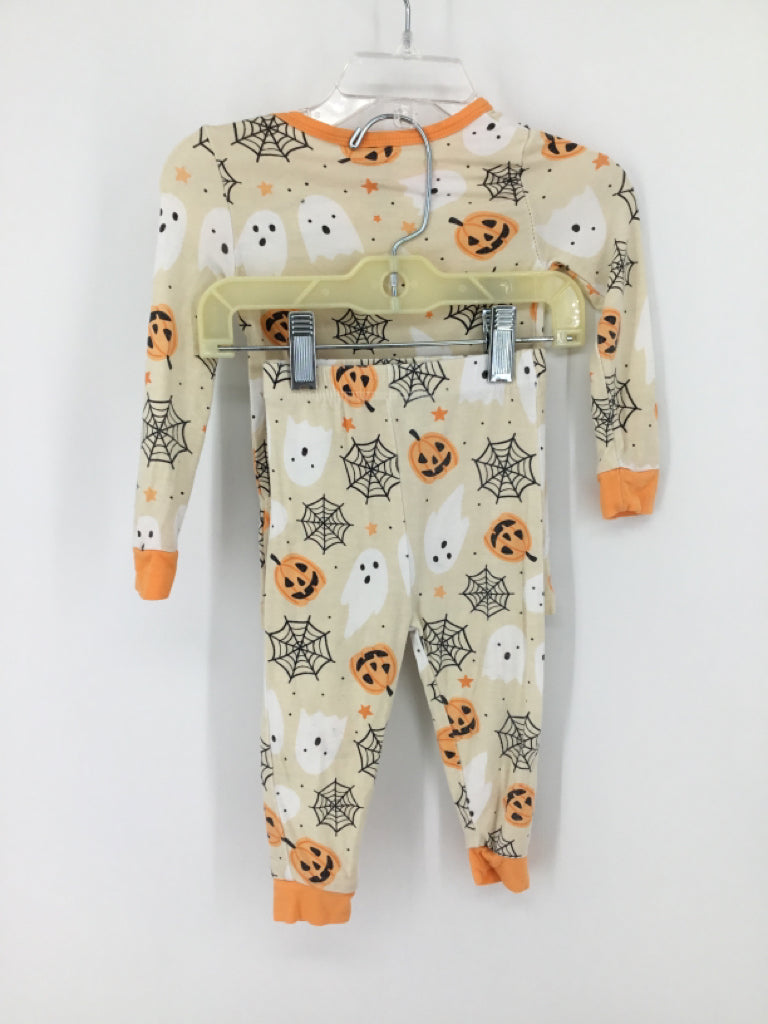 Milkberry Child Size 12 Months Orange Halloween Pajamas