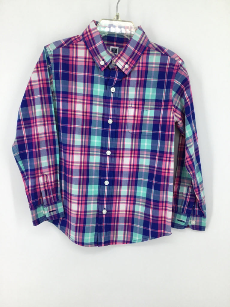 Janie and Jack Child Size 5 Multi-Color Plaid Shirt - boys