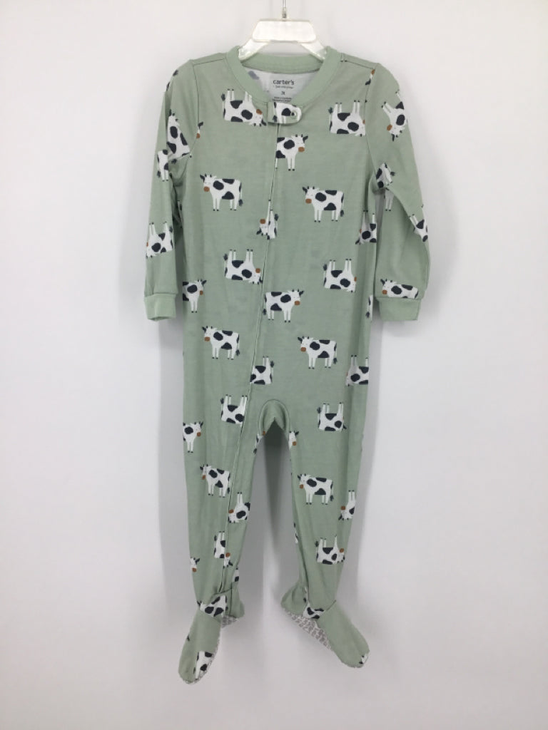 Just One You Made by Carters Child Size 3 Green Sleepers