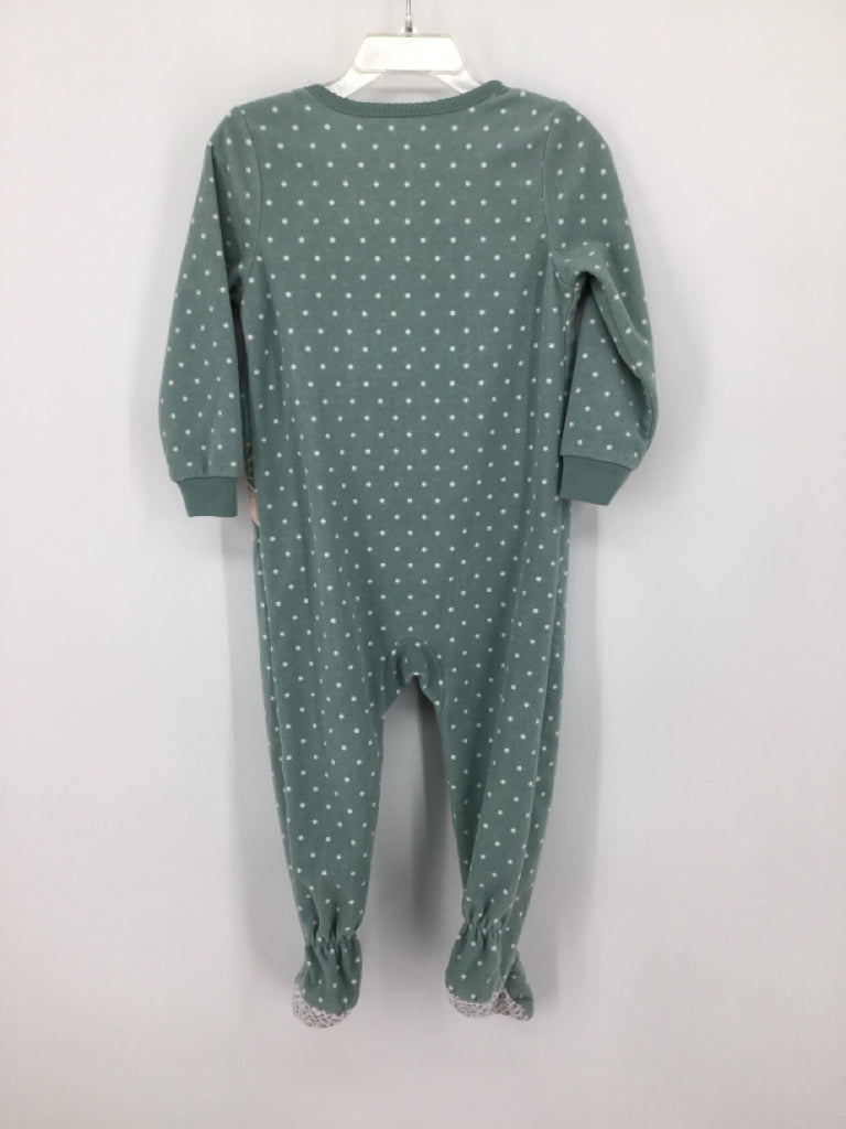 Carter's Child Size 2 Green Sleepers