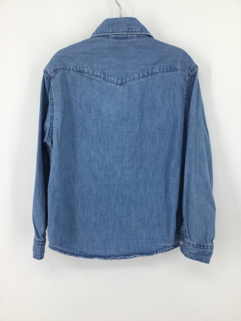 Cat & Jack Child Size 6 Blue Solid Shirt - boys