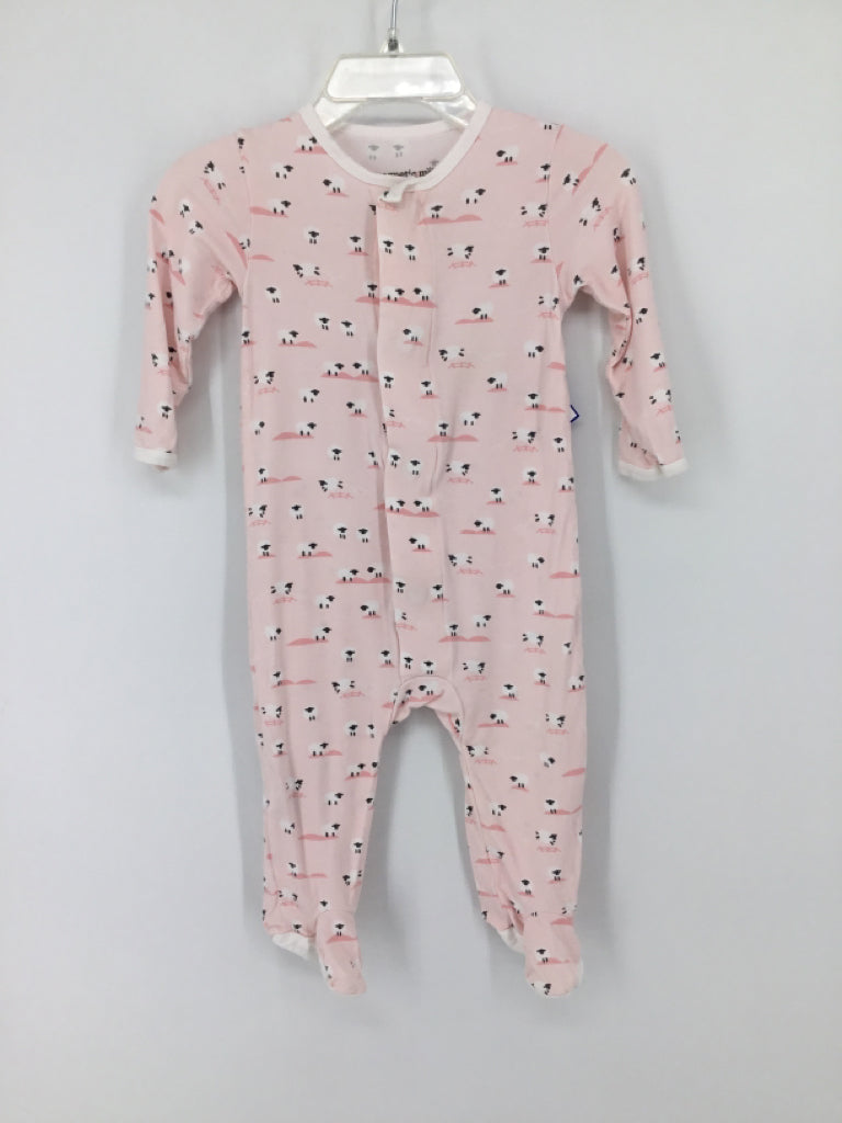 Magnetic Me Child Size 3-6 Months Pink Sleepers