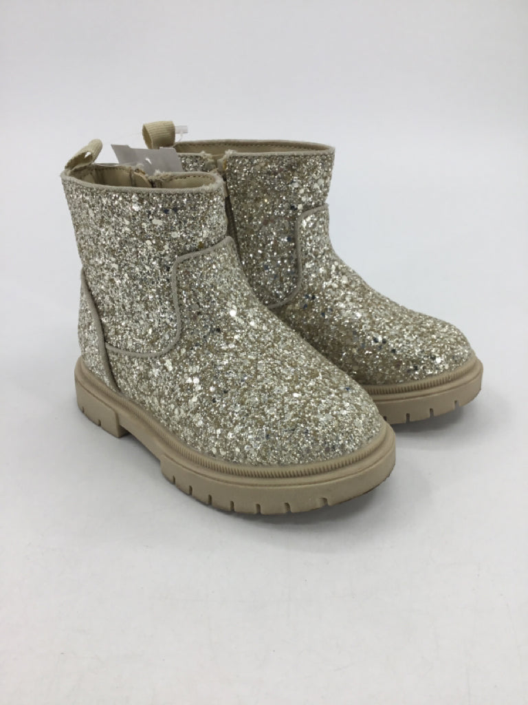 Cat & Jack Child Size 8 Toddler Gold Boots