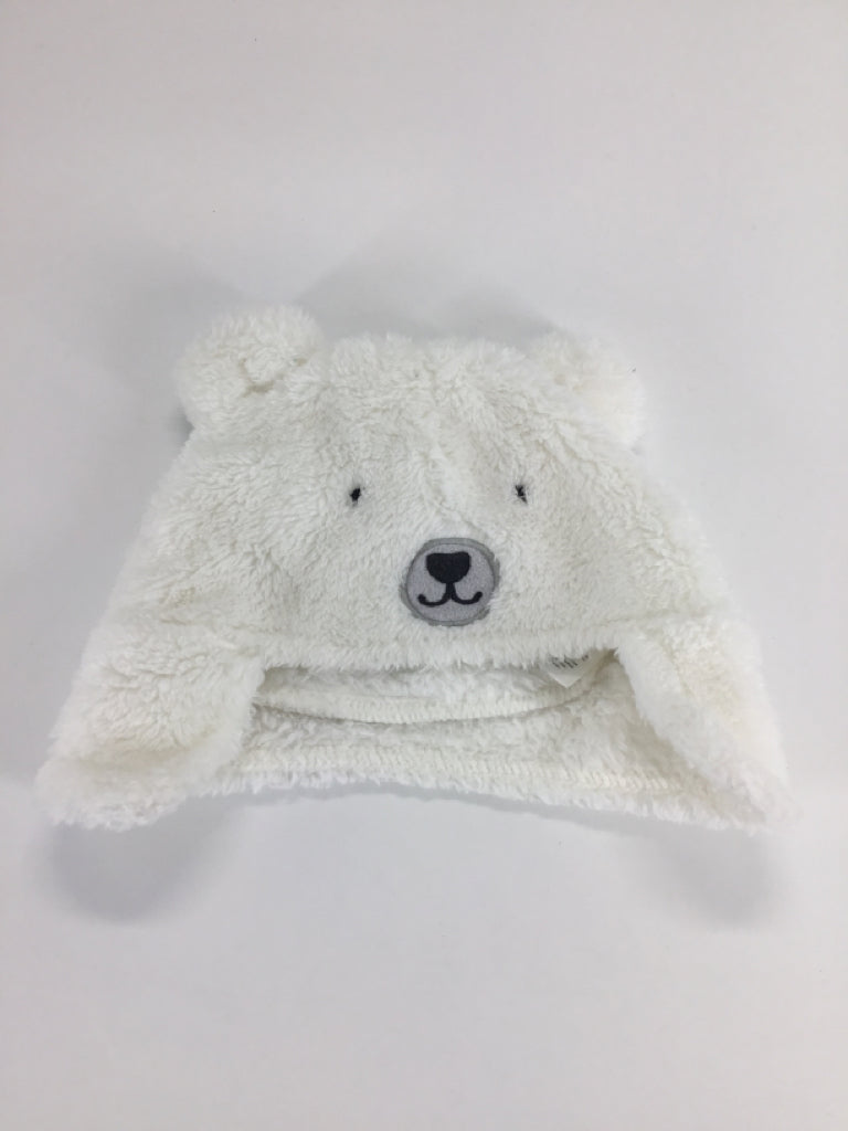 Just One You Made by Carters Child Size 6-12 Months White Solid Hats - boys