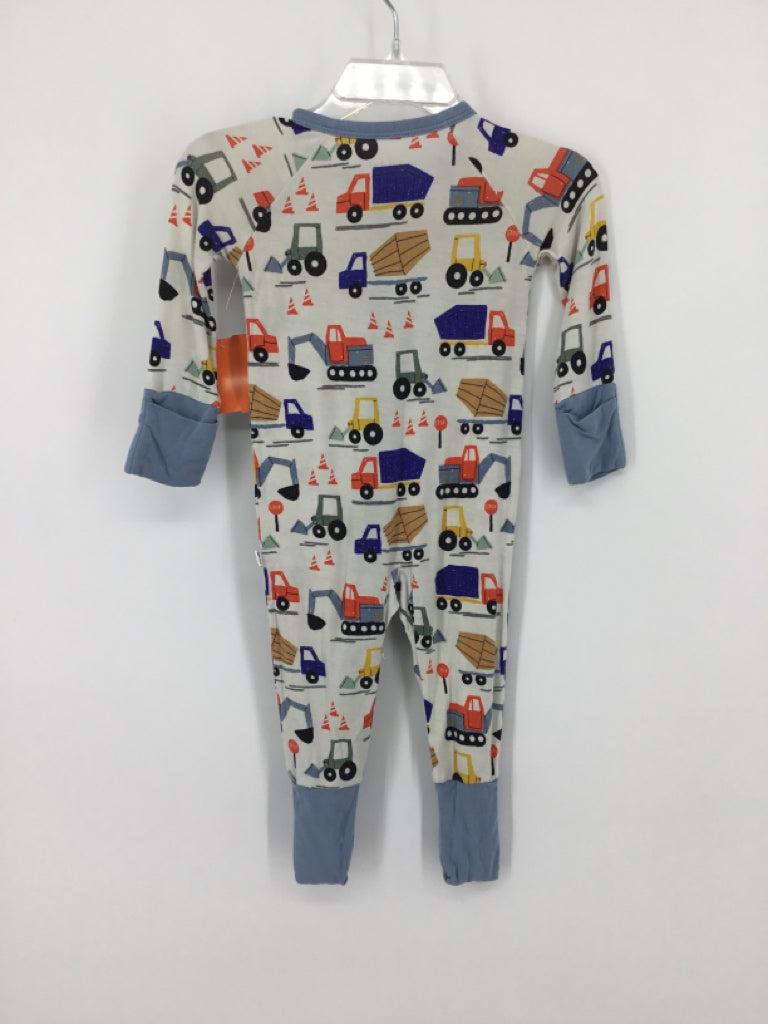 Little Sleepies Child Size 0-3 Months Blue Print Pajamas - boys