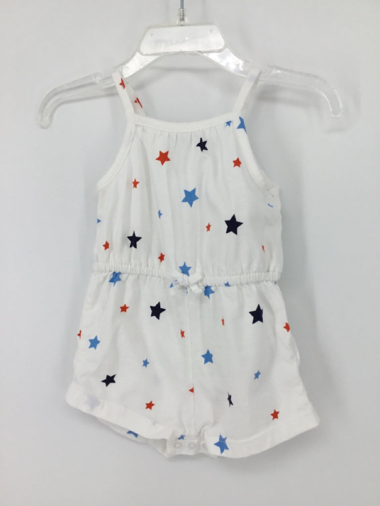 Old Navy Child Size 3-6 Months White Stars & Stripes Outfit