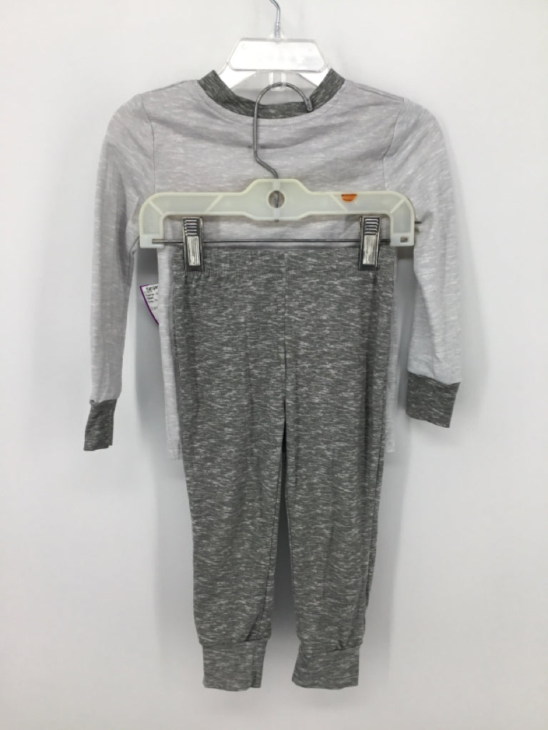 Tahari Child Size 2 Gray Fire Truck Pajamas - boys