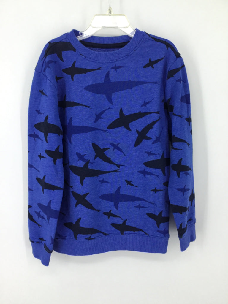 Cat & Jack Child Size 6 Blue Sharks Sweatshirt - boys
