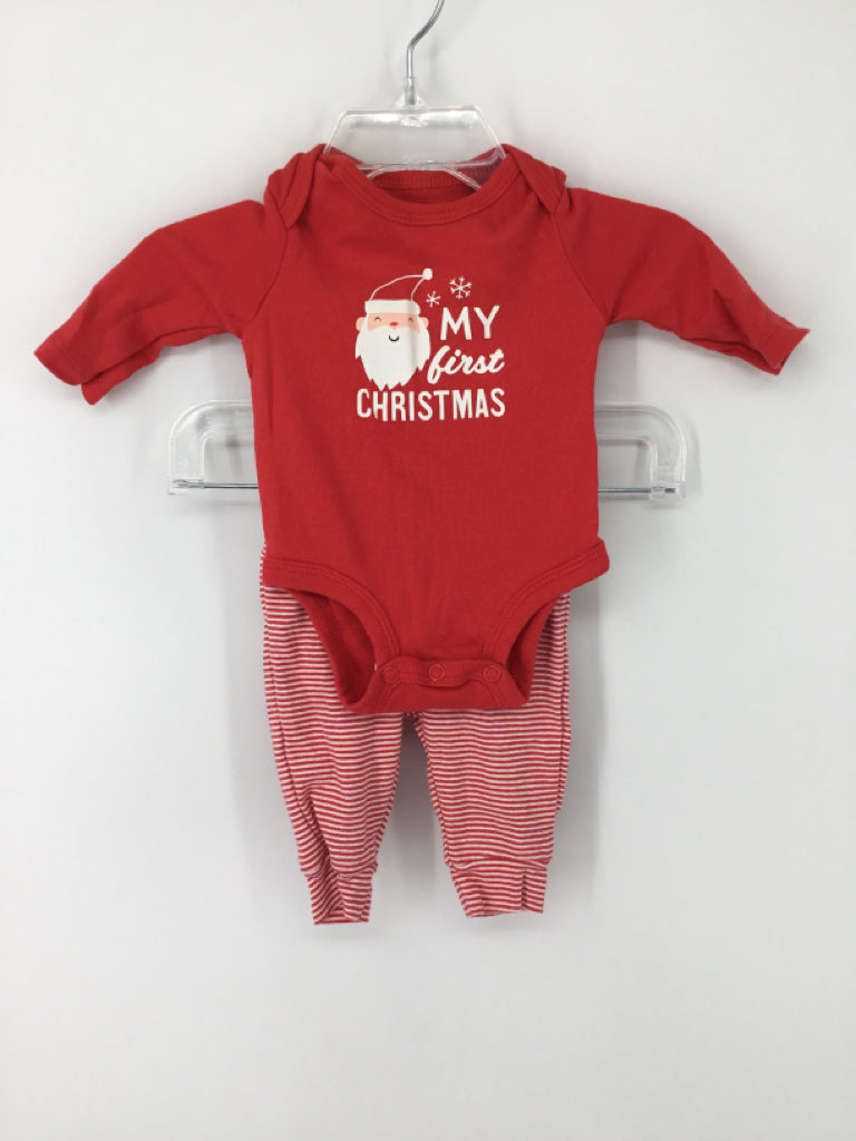 Carter's Child Size Newborn Red Christmas Outfit