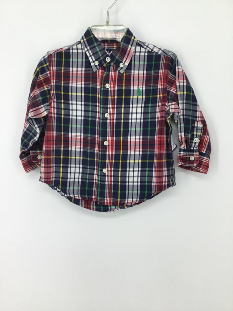 Ralph Lauren Child Size 18 Months Multi-Color Plaid Shirt - boys