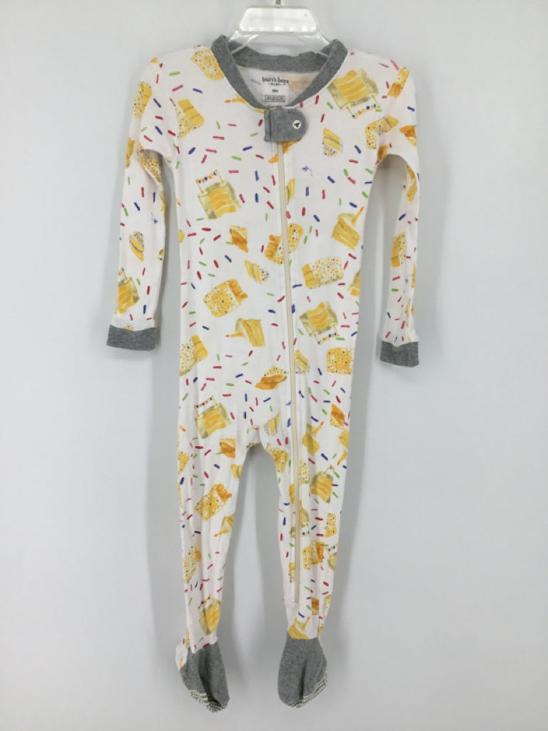 Burt's Bees Baby Child Size 18 Months Yellow Sleepers