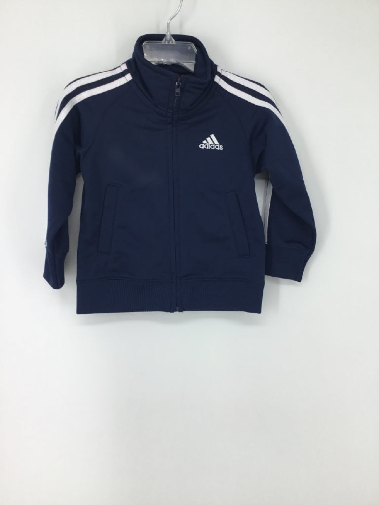 Adidas Child Size 18 Months Navy Solid Jacket - boys