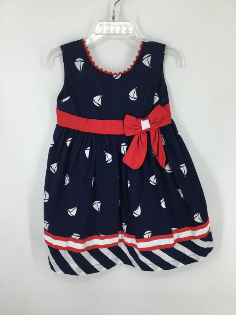 Blueberi Boulevard Child Size 3 Navy Dress - girls