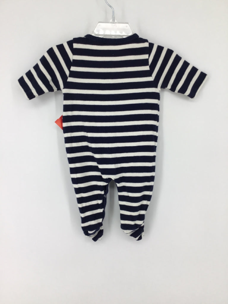 Maison Labiche Child Size 0-3 Months Navy Sleepers