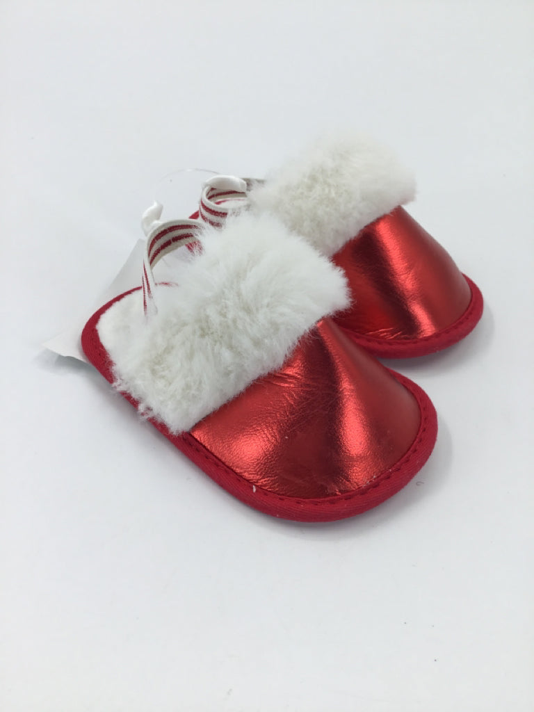 Child of Mine Child Size 1 Toddler Red Christmas Shoes
