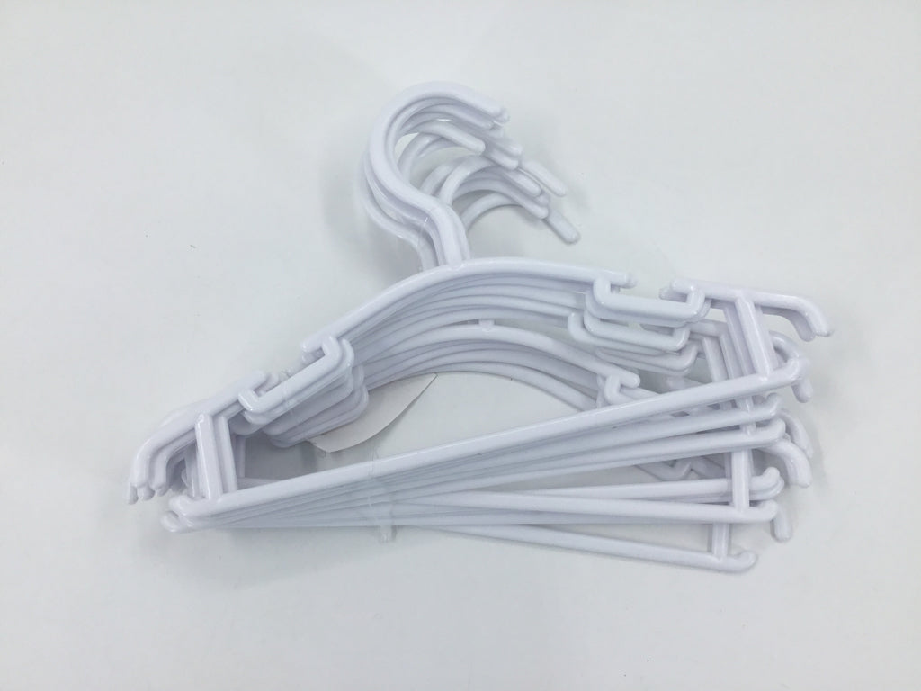 Set of 12 White Kids' Hangers