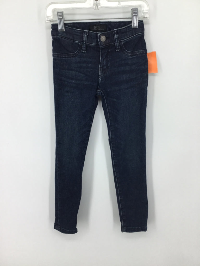 Ralph Lauren Child Size 5 Blue Jeans - girls