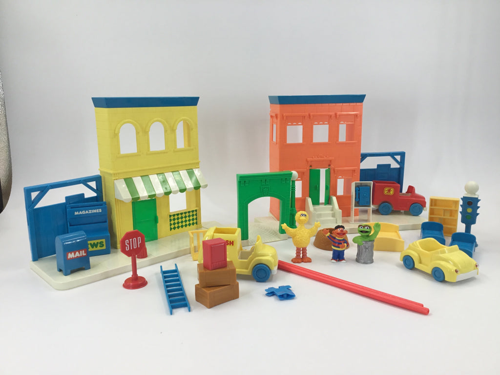 Vintage 123 Sesame Street Neighborhood Playset