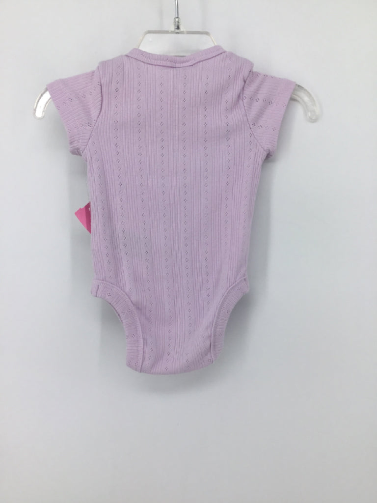 Old Navy Child Size 3-6 Months Purple Onesie