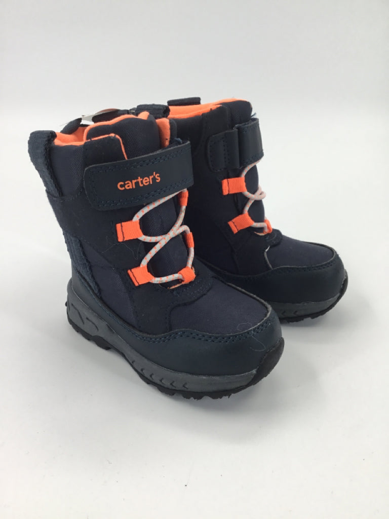 Carter's Child Size 7 Toddler Navy Rain/Snow Boots