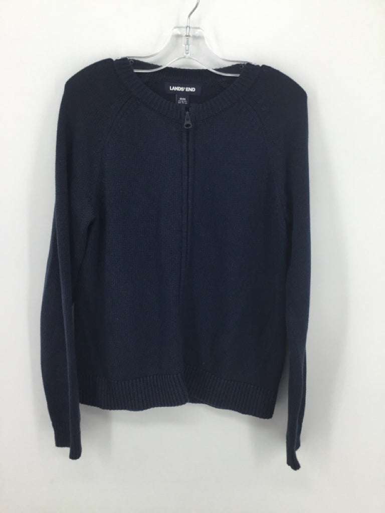 Lands' End Child Size 10 Navy Sweater - girls