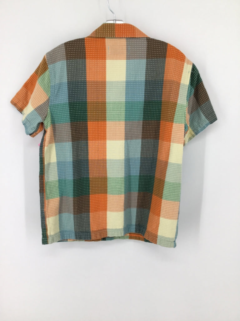 Old Navy Child Size 10 Multi-Color Checkered Shirt - boys