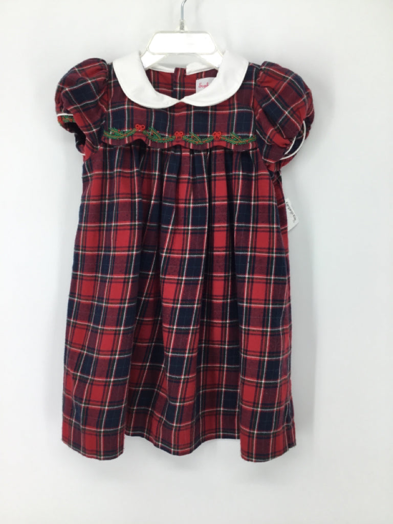 Sophie & Lucas Child Size 2 Blue Christmas Dress