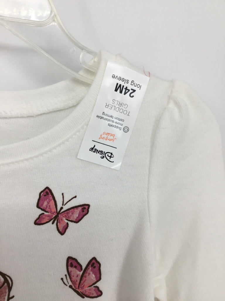 jumping beans + Disney Child Size 24 Months White T-shirt - girls