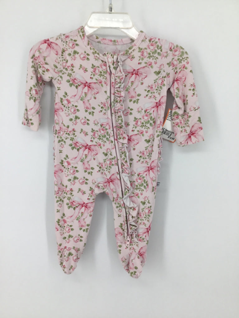 Caden Lane Child Size Newborn Pink Sleepers