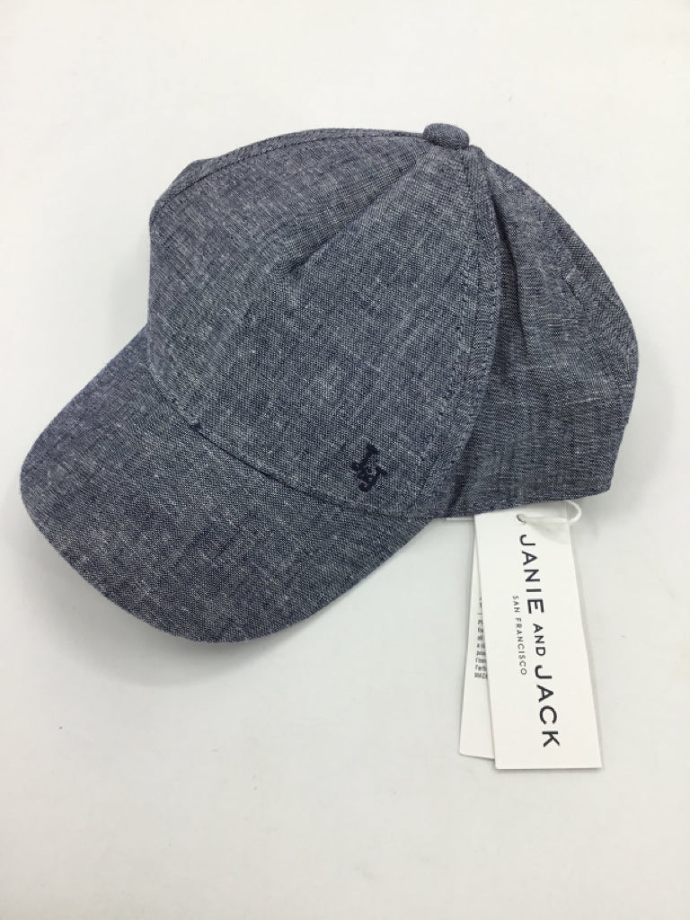 Janie and Jack Child Size 2 Blue Speckled Hats - boys