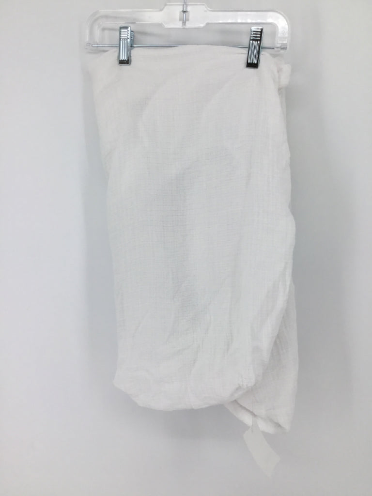 Aden & Anais White Crib Sheet