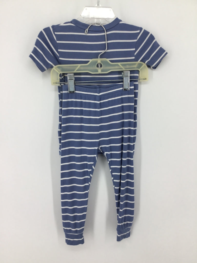 Just One You Made by Carters Child Size 12 Months Blue Stripe Pajamas - boys