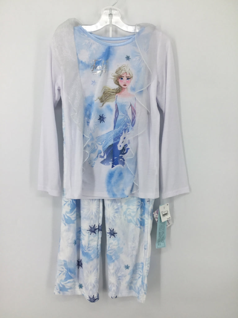 Disney Frozen Child Size 8 Blue Pajamas - girls