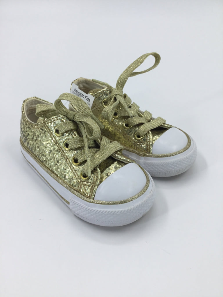 Converse Child Size 5 Gold Sneakers