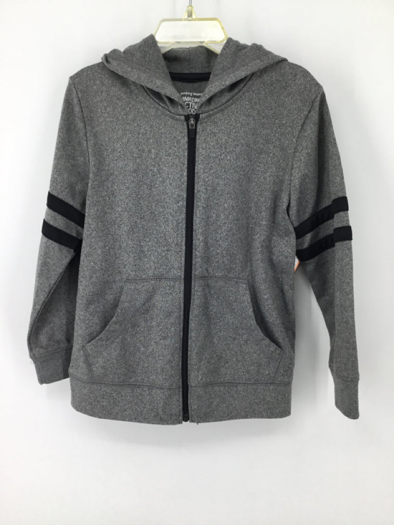 jumping beans Child Size 5 Gray Marbled Hoodie - boys