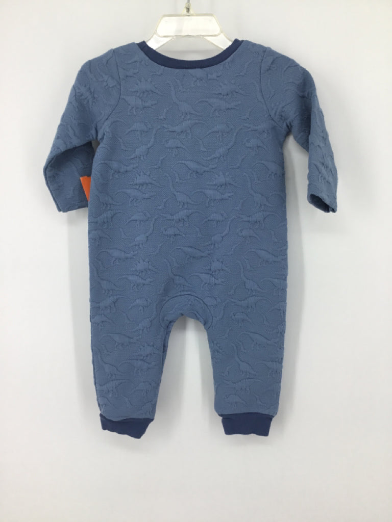 Mudpie Child Size 3-6 Months Blue Solid Outfit - boys