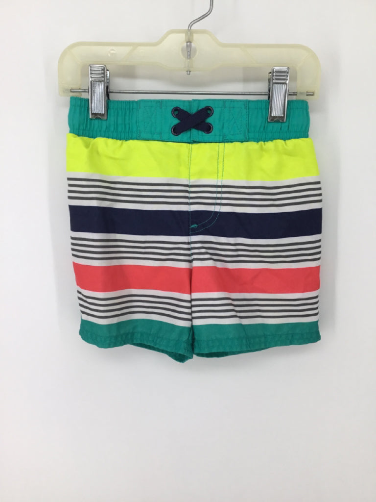 Cat & Jack Child Size 2 Multi-Color Stripe T-shirt - boys