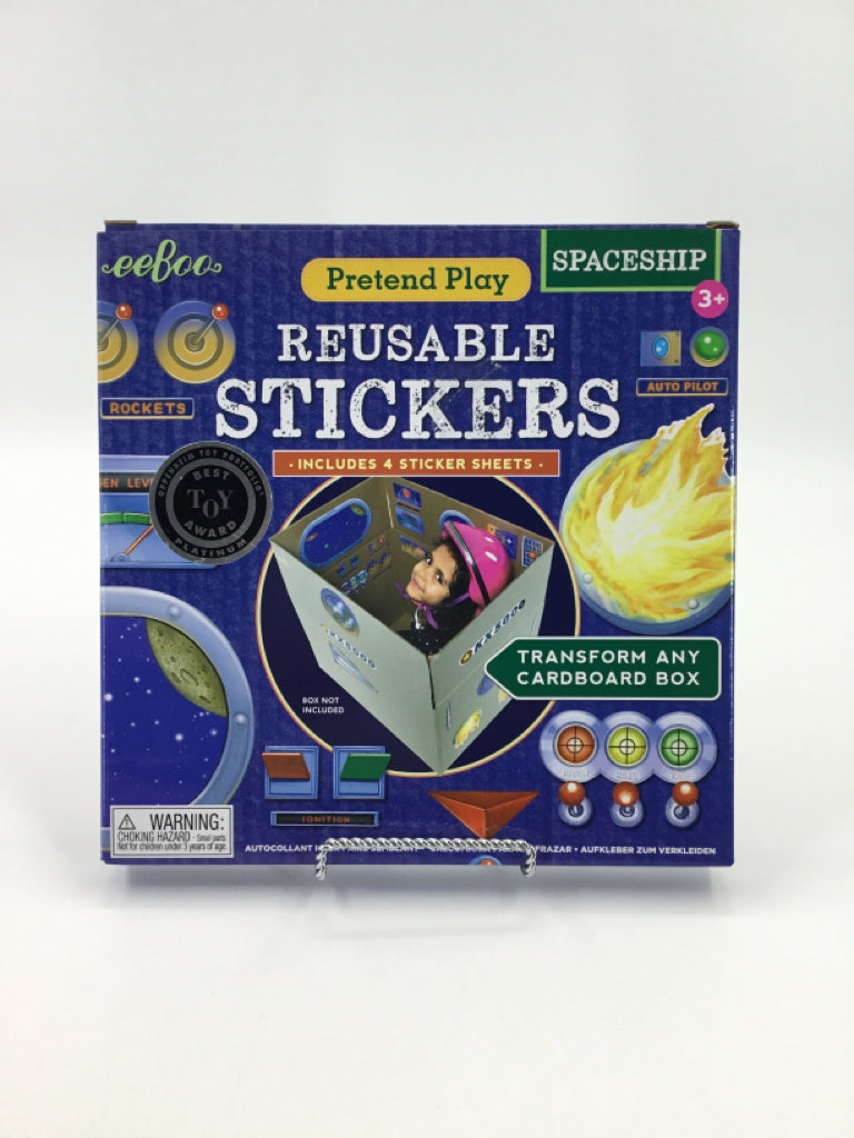 eeBoo Reusable Stickers - Spaceship