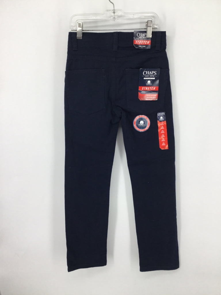 Chaps Child Size 10 Navy Solid Pants - boys
