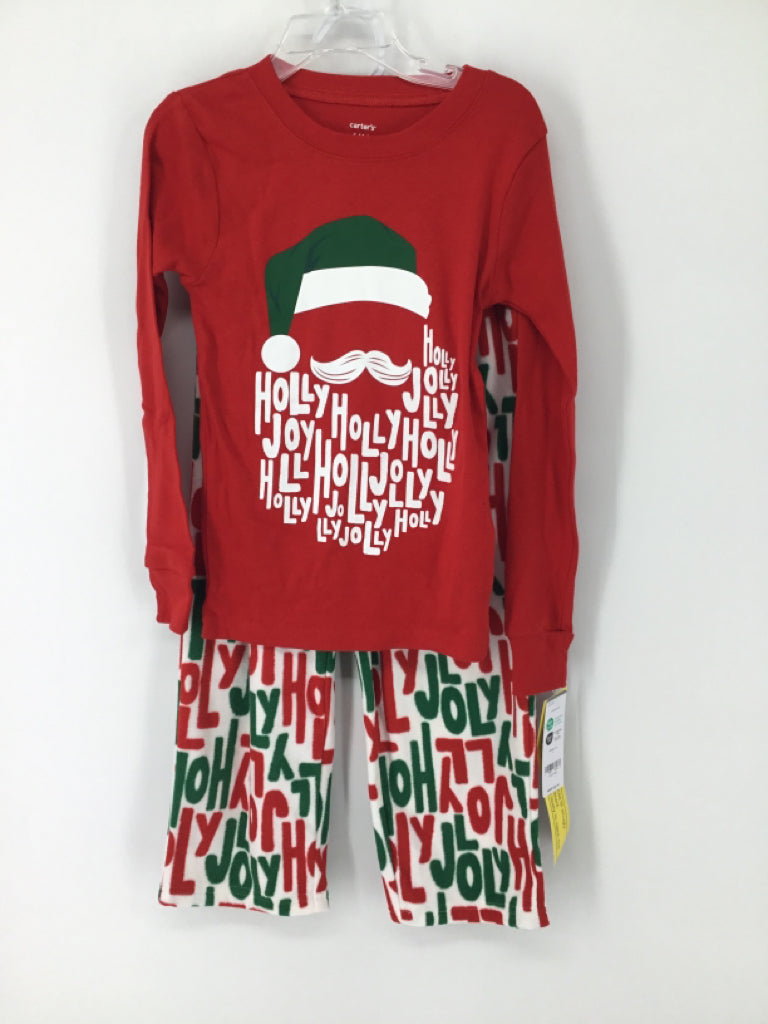 Carter's Child Size 6 Months Red Christmas Pajamas