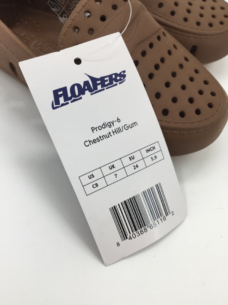 Floafers Child Size 8 Toddler Brown Sandals/Flip Flops