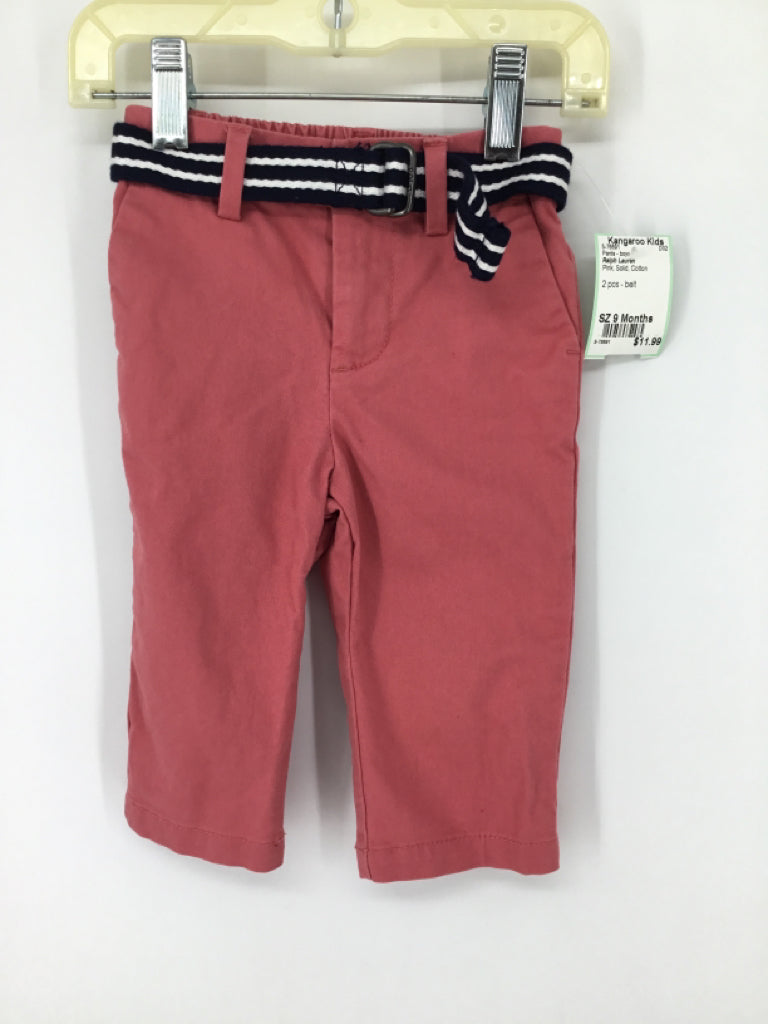 Ralph Lauren Child Size 9 Months Pink Solid Pants - boys