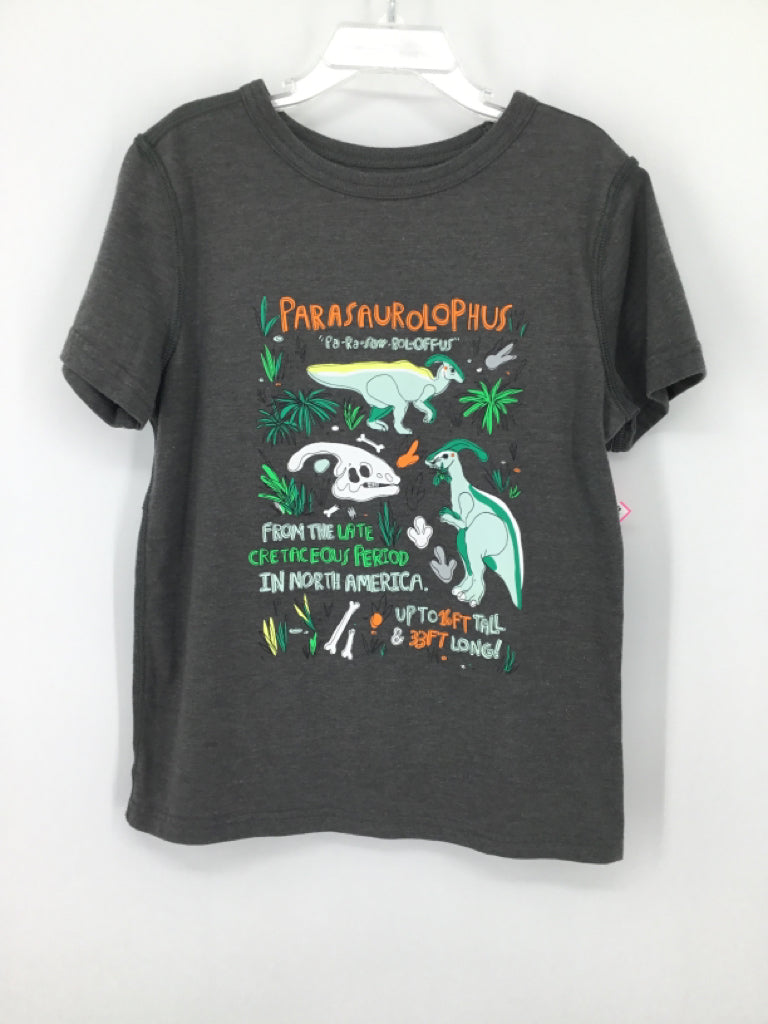Cat & Jack Child Size 6 Gray Dinosaur T-shirt - boys